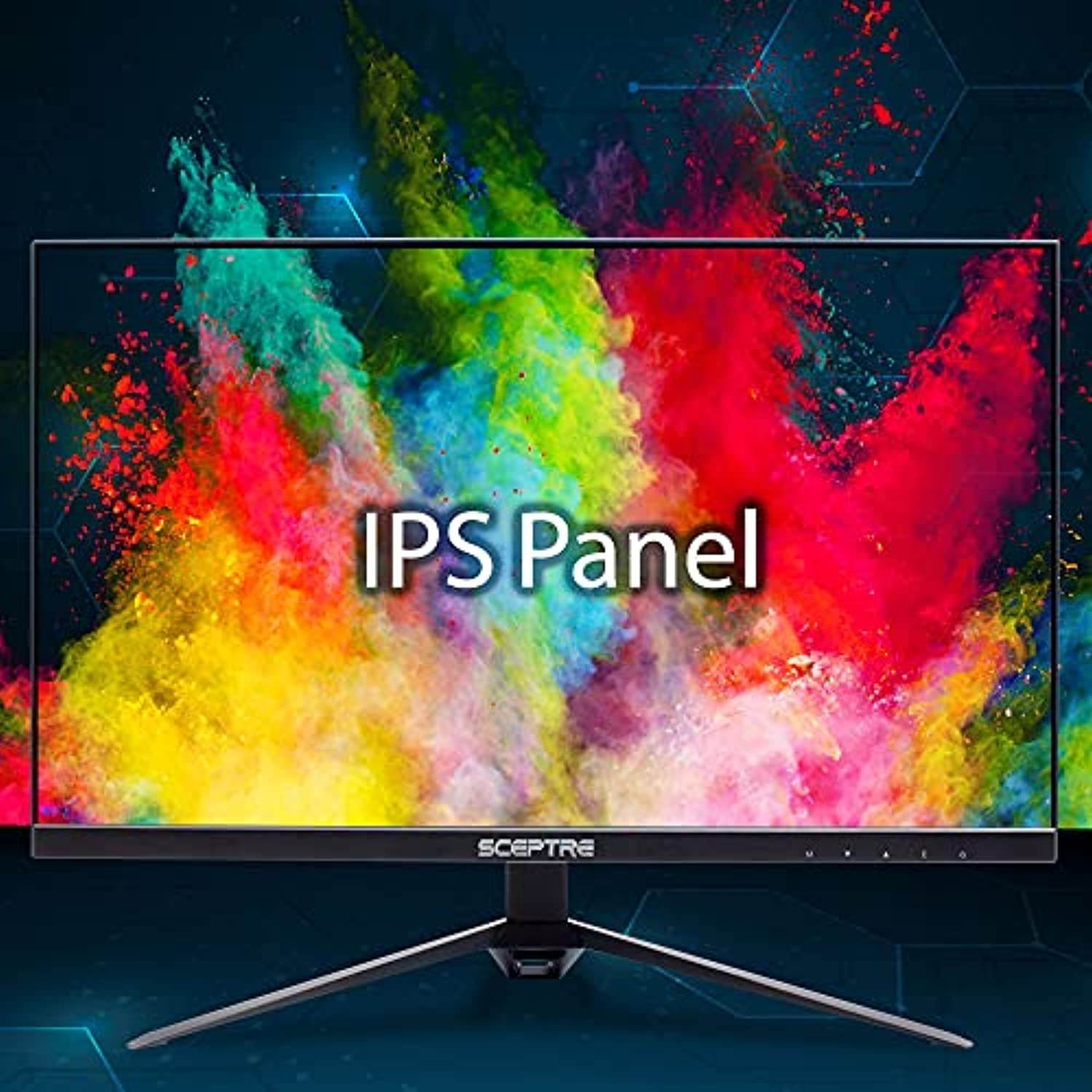 Sceptre IPS 27" QHD 2560 x 1440p LED Monitor DisplayPort HDMI up to 165Hz AMD FreeSync Premium 99% sRGB Build-in Speakers, Machine Black 2021 (E275B-QPT168) (E275B-QPT168)