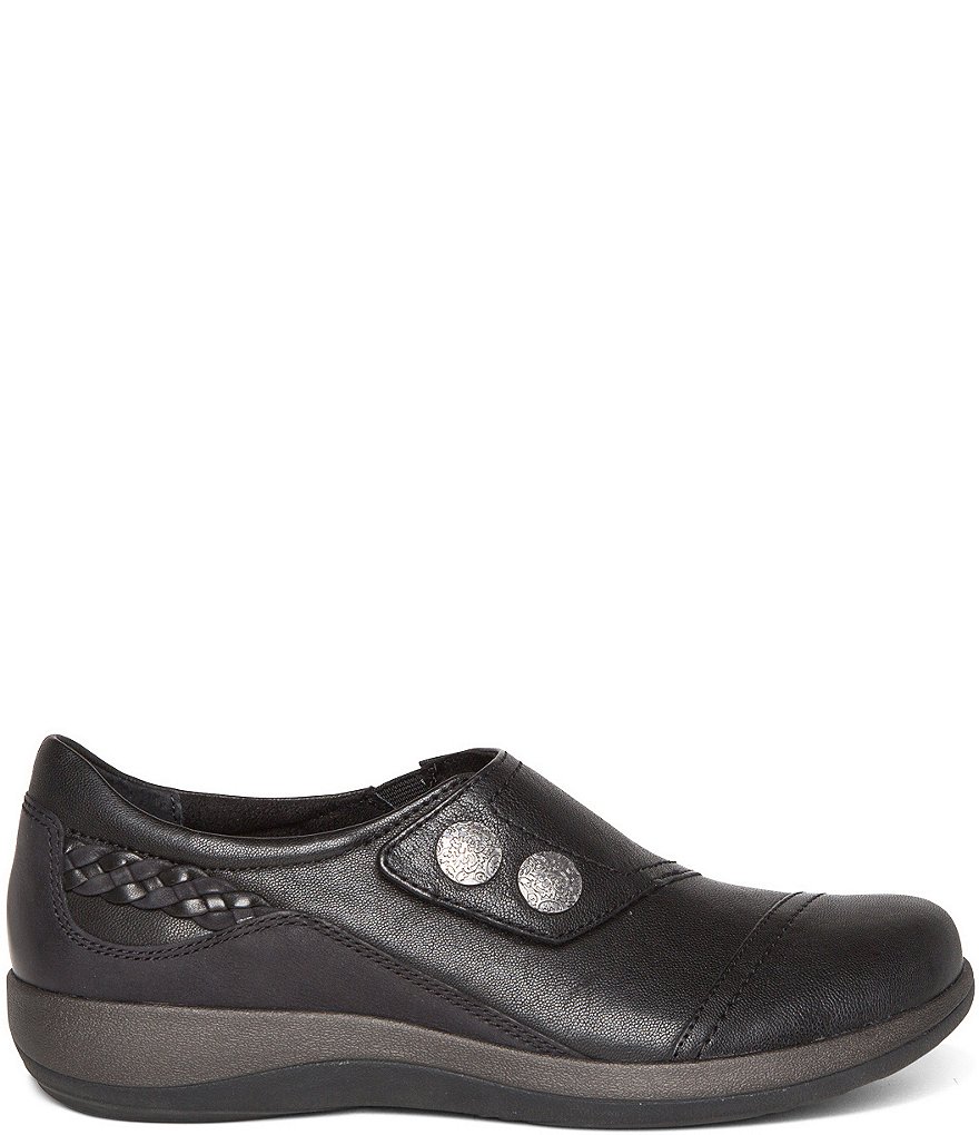 Aetrex Karina Monk Strap Leather Loafers