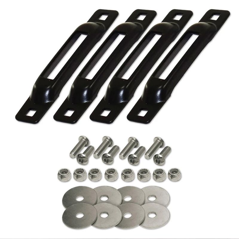 Snap Loc SLSB4FA E Track 1000 Pound Capacity Steel Single Strap Truck Trailer Bed Anchor (5 Pack)