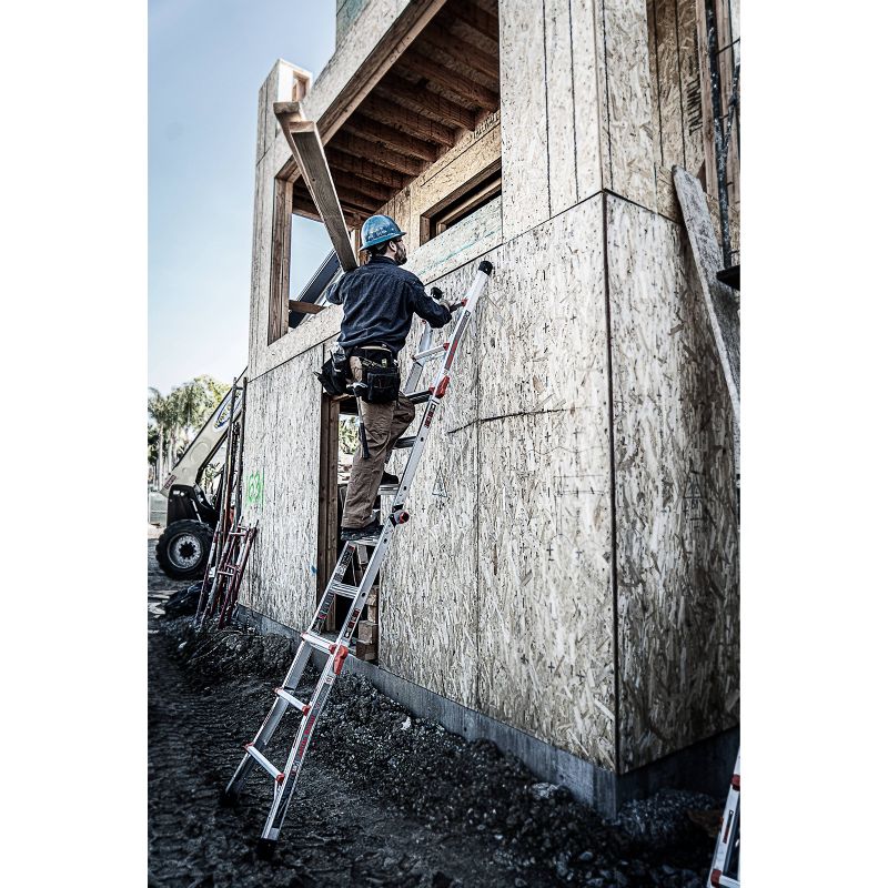 Little Giant Ladder Systems Model 13 300lb ANSI Type IA rated Aluminum Ladder Gray