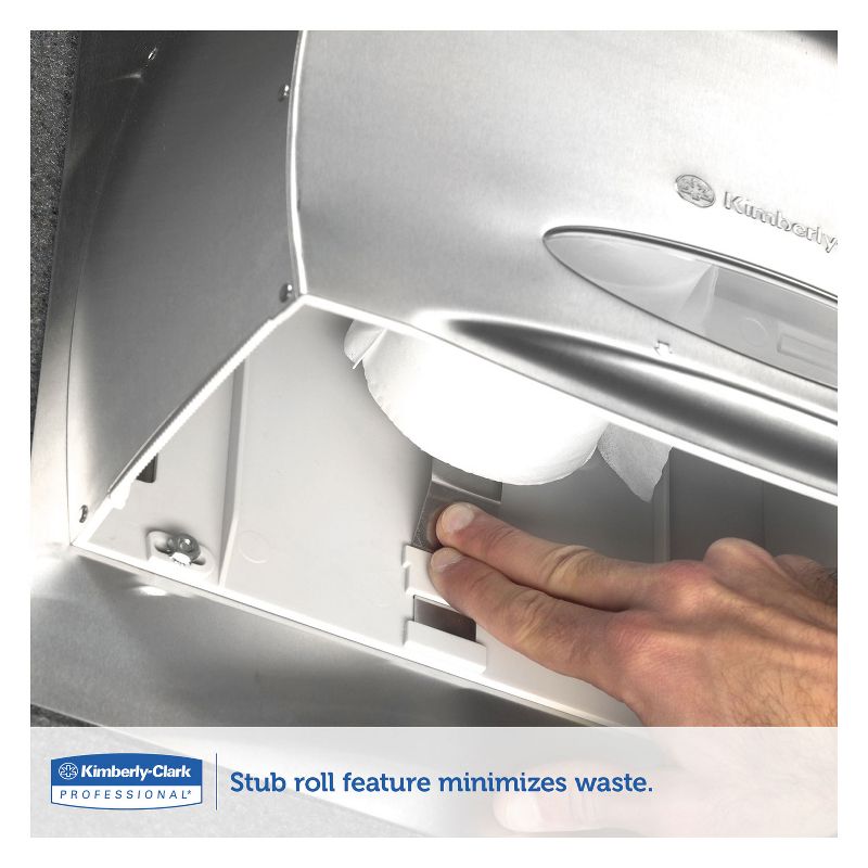 Kimberly-Clark Professional* Coreless JRT Jr. Bath Tissue Dispenser EZ Load 6x9.8x14.3 Stainless