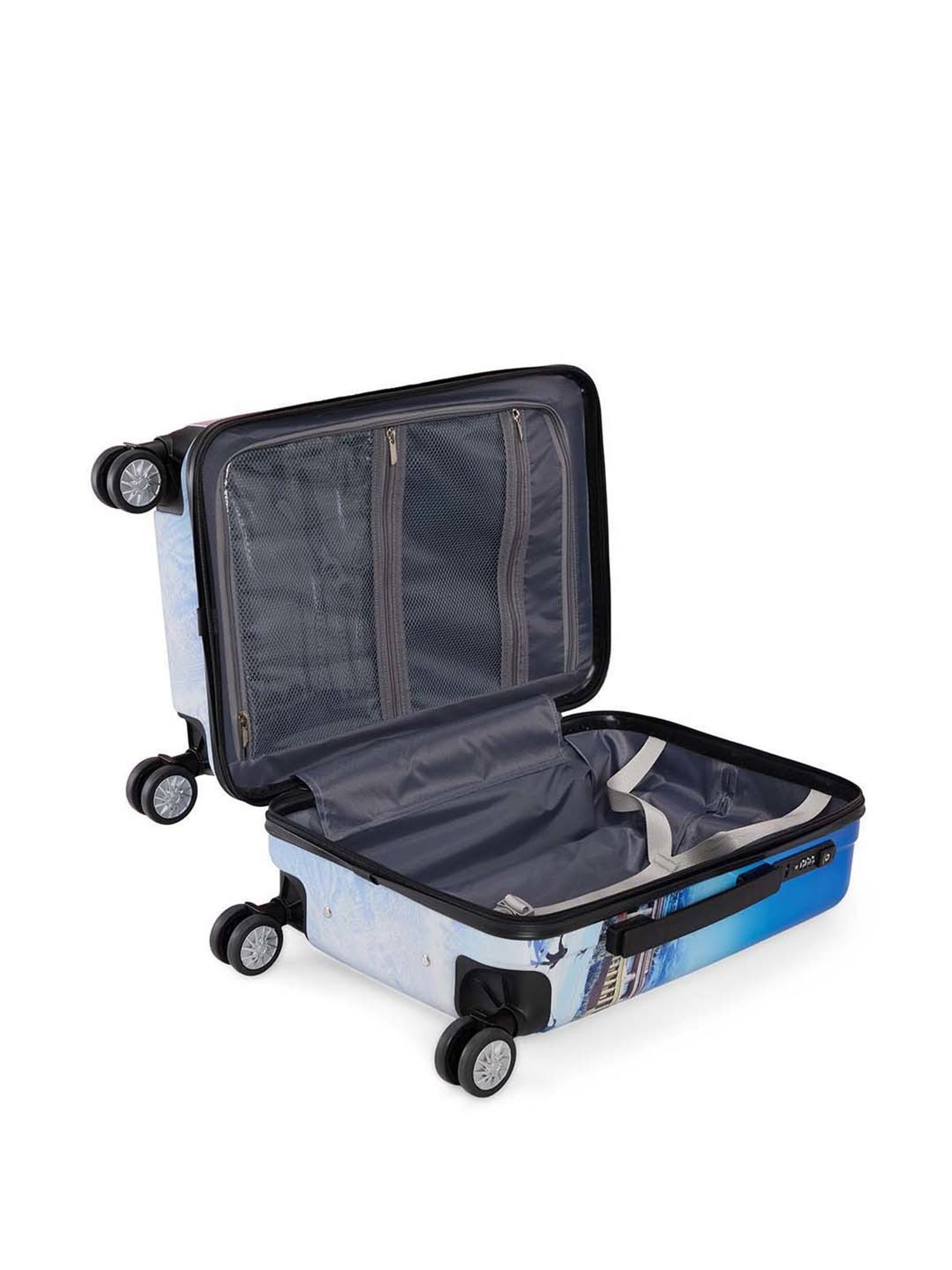 Baomi 632 Blue Hard Small Trolley Bag - 25 cm