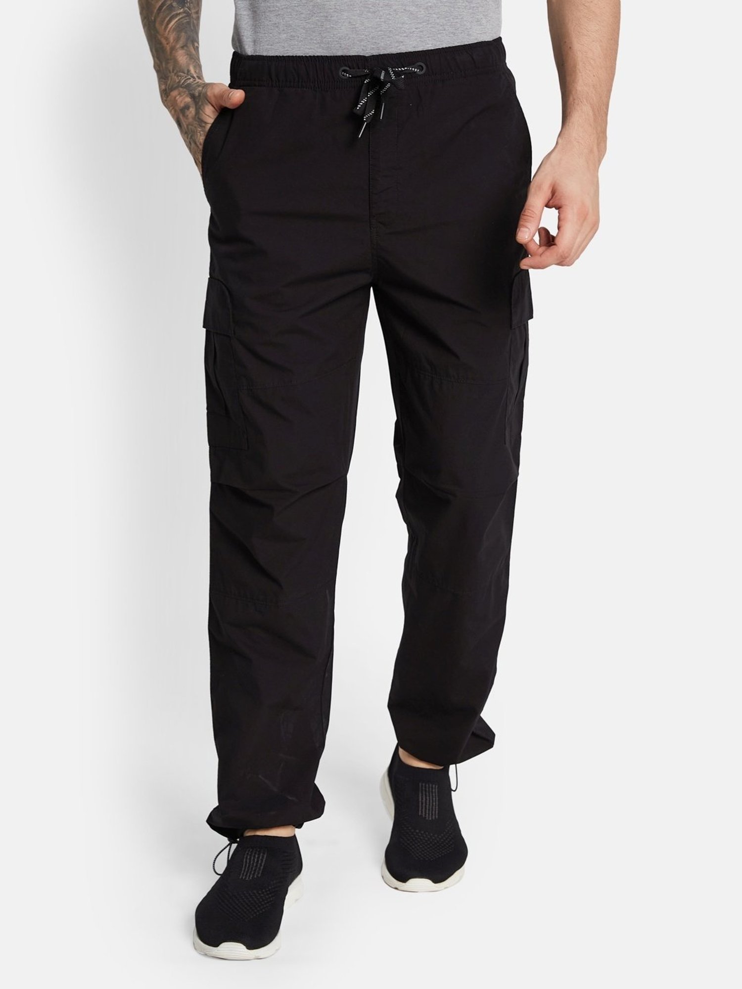 Basics Green Jogger Track Pant