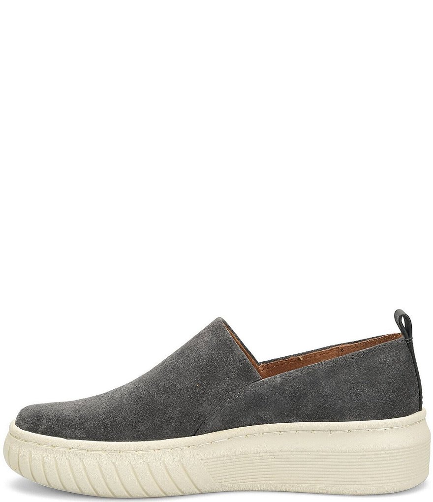 Sofft Potina Suede Slip-On Wedge Sneakers