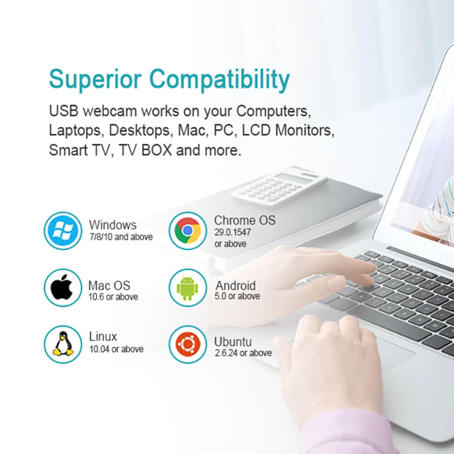 Video Streaming Camera HD 1080p Video Conferencing Cameras with Dual Microphone for Desktop Computer PC USB 3.0