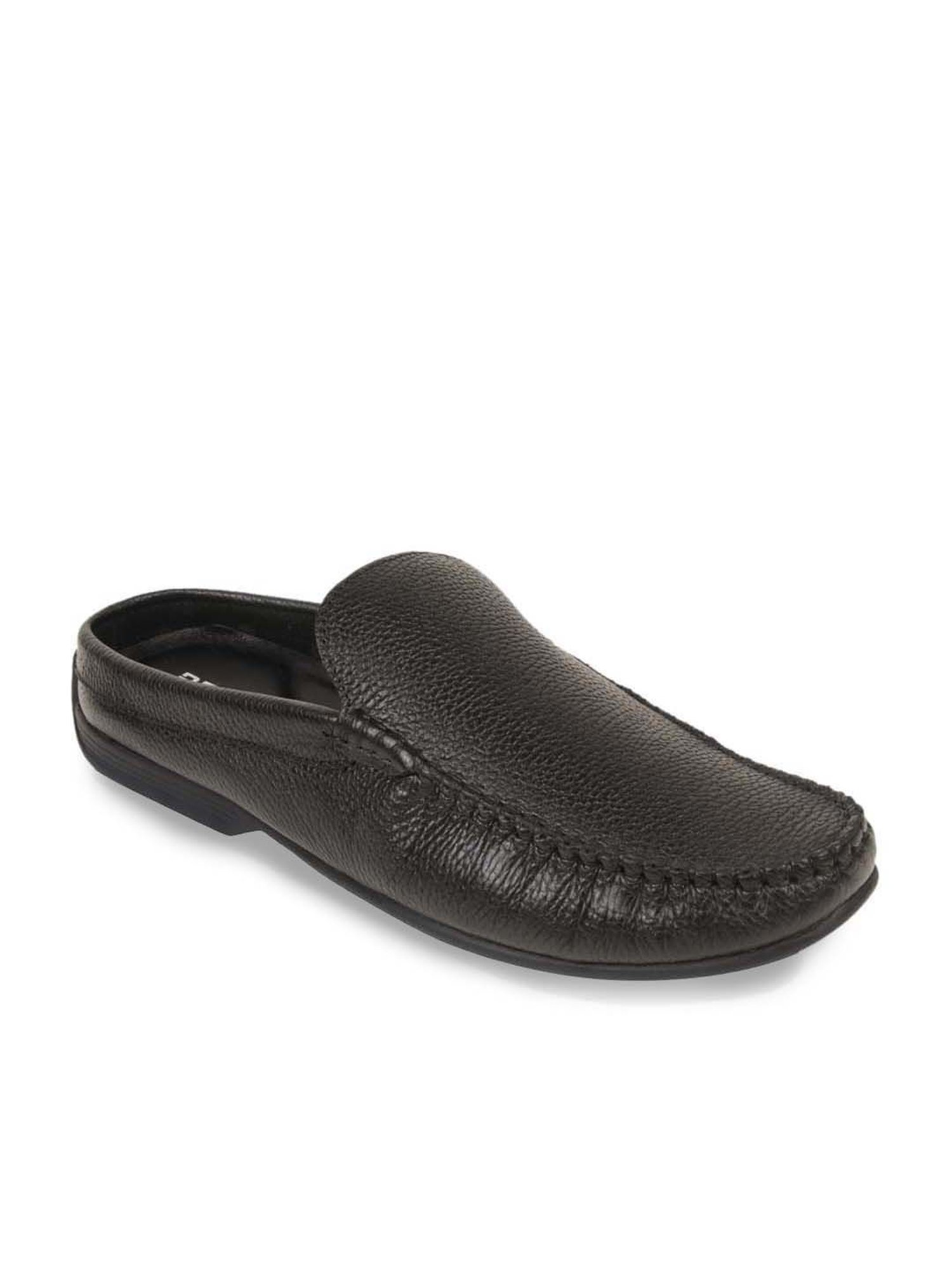 Regal Men's Black Mule Shoes