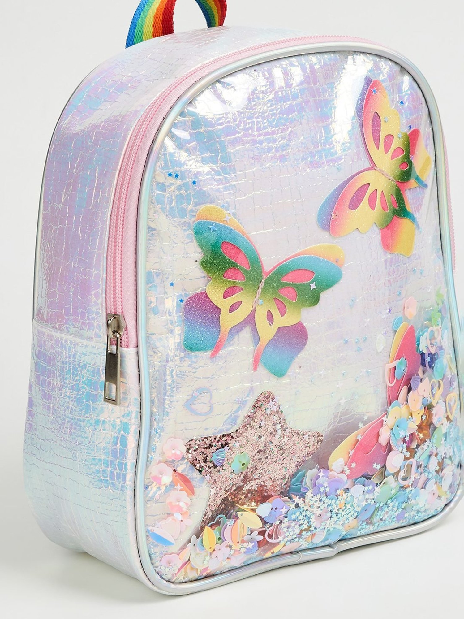 Ginger by Lifestyle Silver Shimmer Backpack