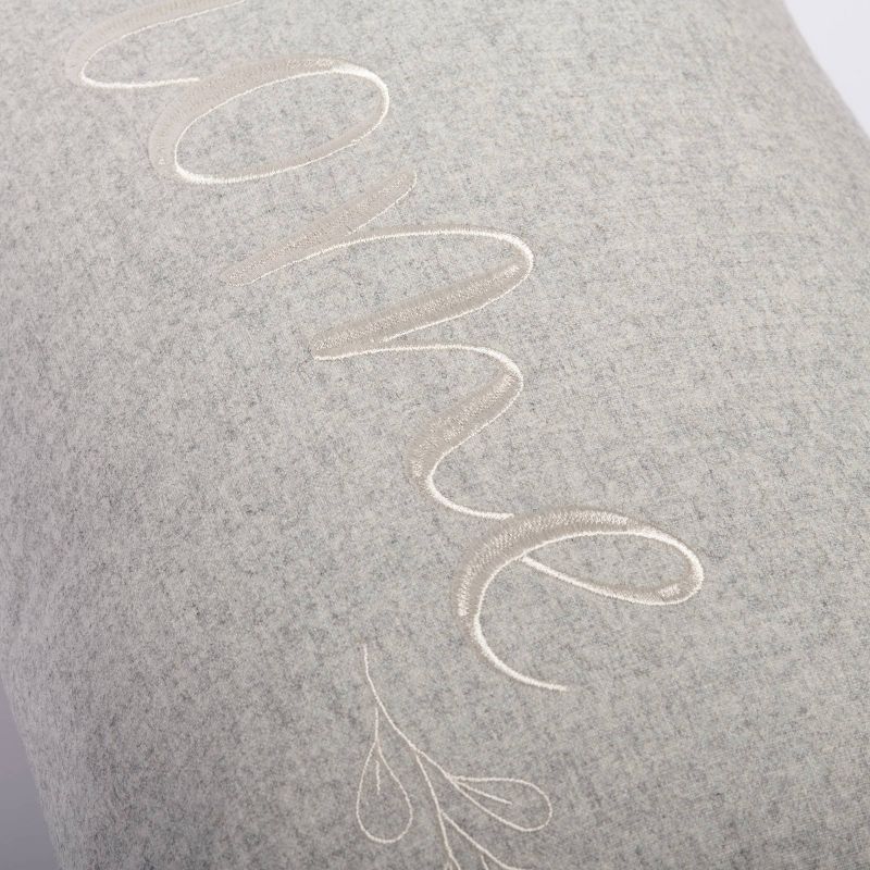 14"x20" Oversize Serena Home Lumbar Throw Pillow Gray - Sure Fit