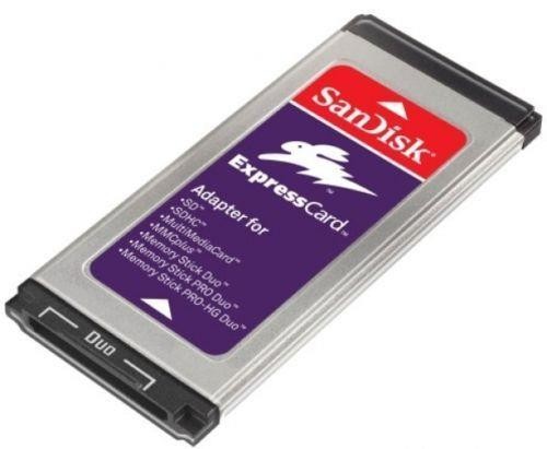 SanDisk ExpressCard Reader/Writer SD SDHC MS Memory Stick Duo MacBook Pro/PC NEW