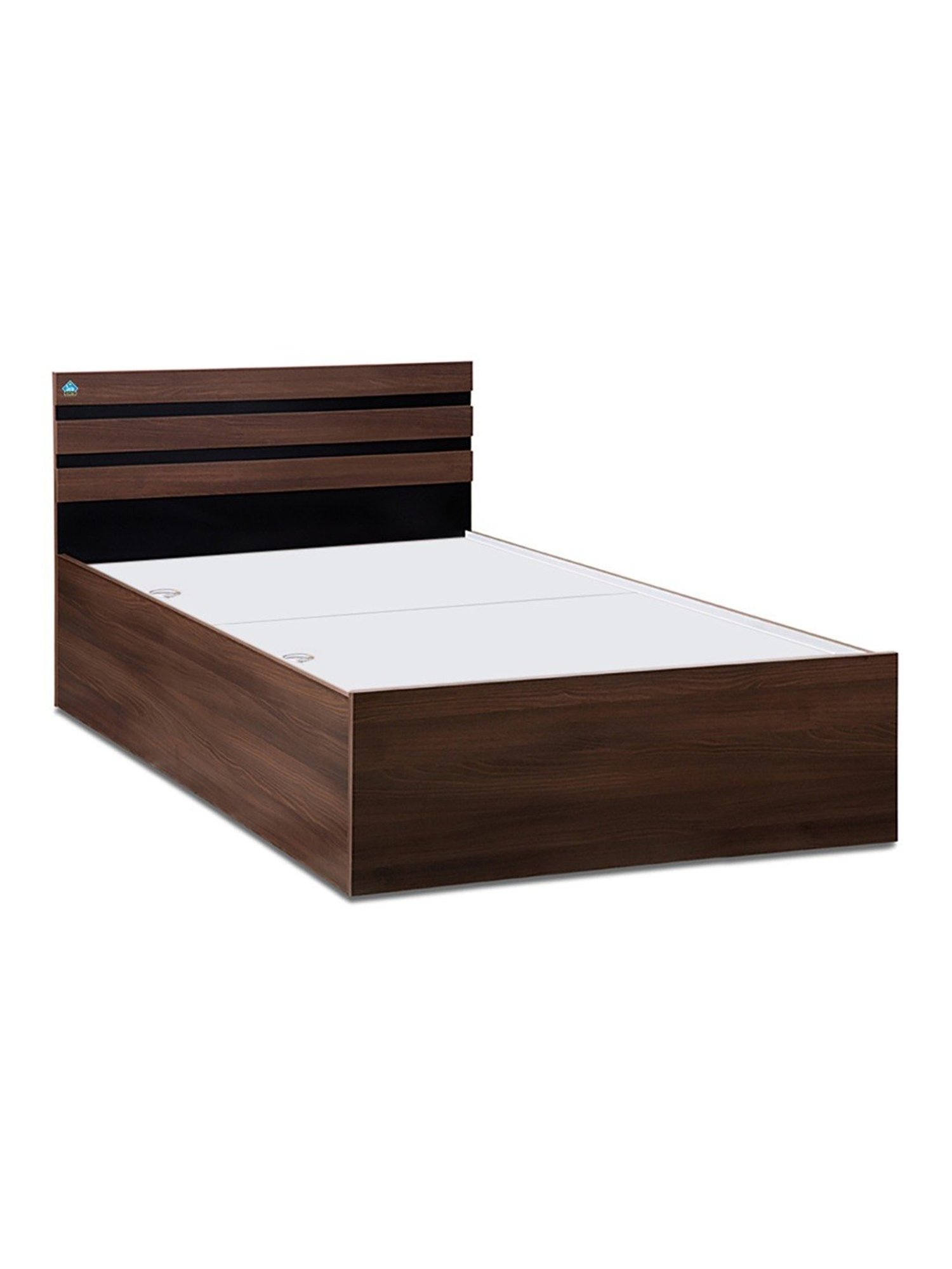 Delite Kom Cocoa Acacia Dark Engineered Wood Single Box Bed