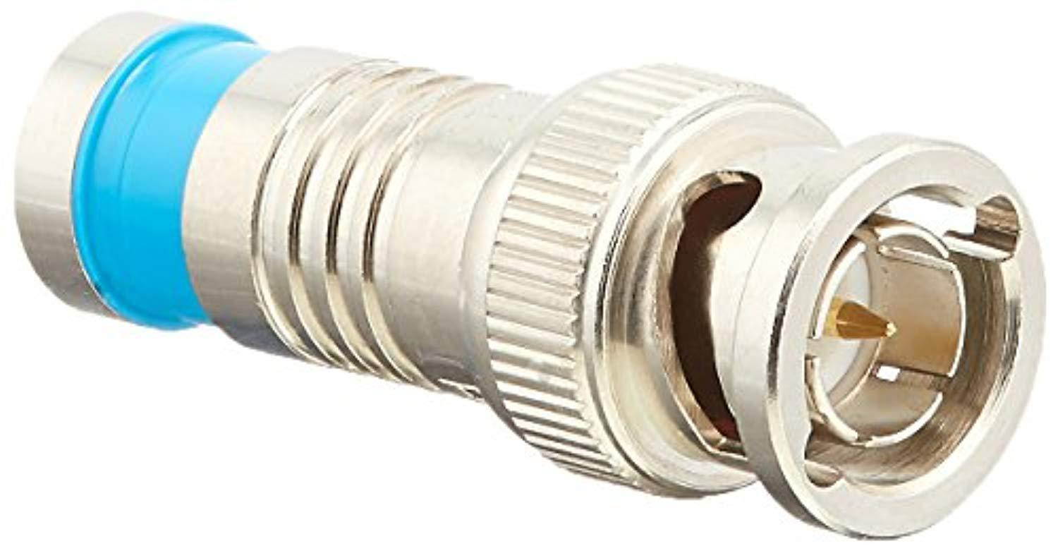 platinum tools 18035 bnc rg6q compression, nickel plated, 25pack