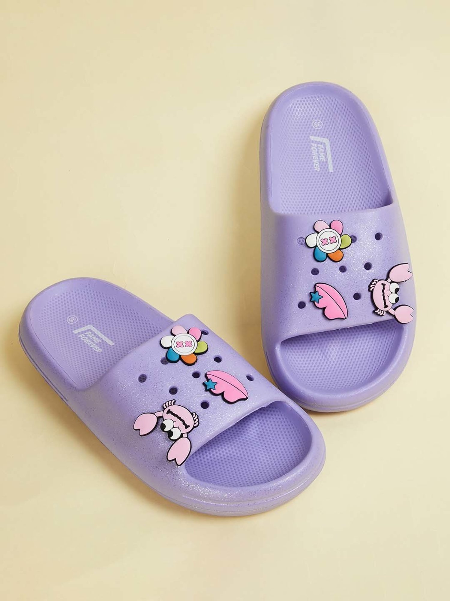 Fame Forever by Lifestyle Kids Lilac Casual Slides