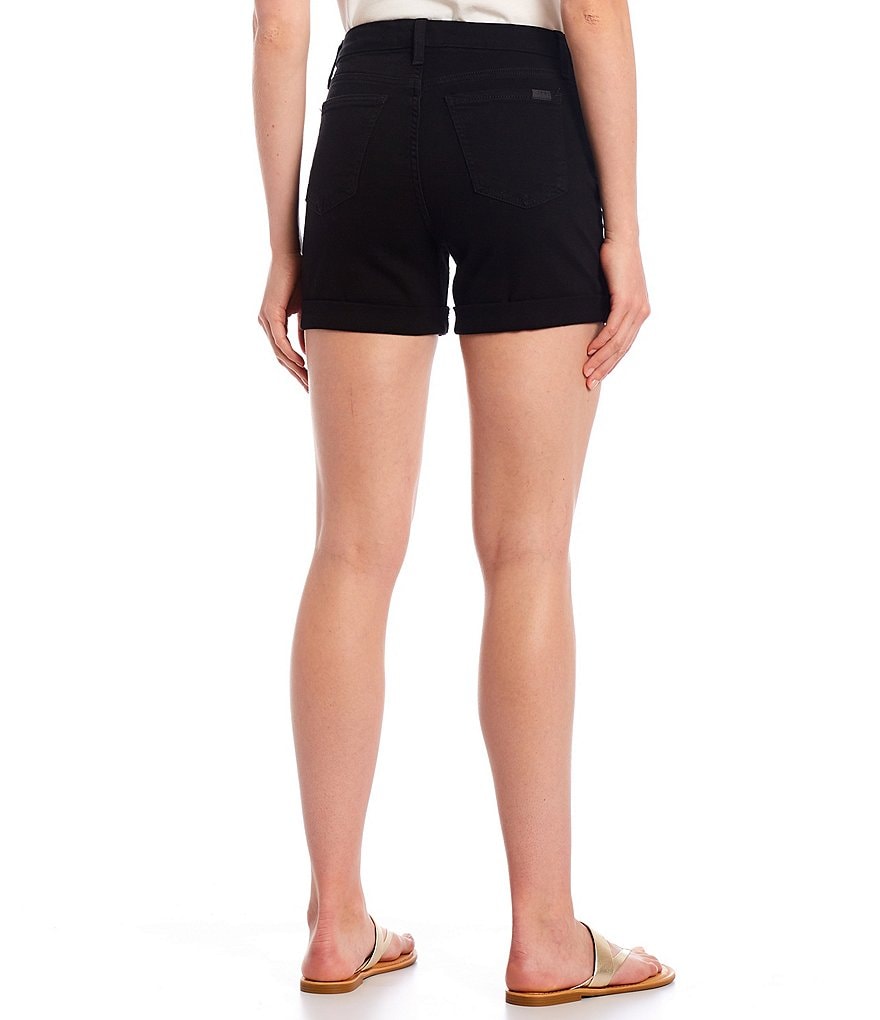 JEN7 by 7 for All Mankind Mid Rise Rolled Hem Slim Fit Shorts