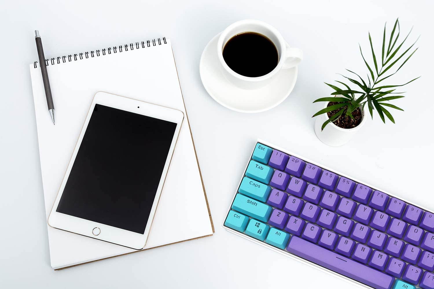 CUUWE 61 PBT Keycaps for 60 Percent Keyboard, Backlit Keycap Set for Mechanical Gaming Keyboard OEM Profile Keycaps with Key Puller for Cherry MX Switches GH60/RK61/GK61/Annie pro 2