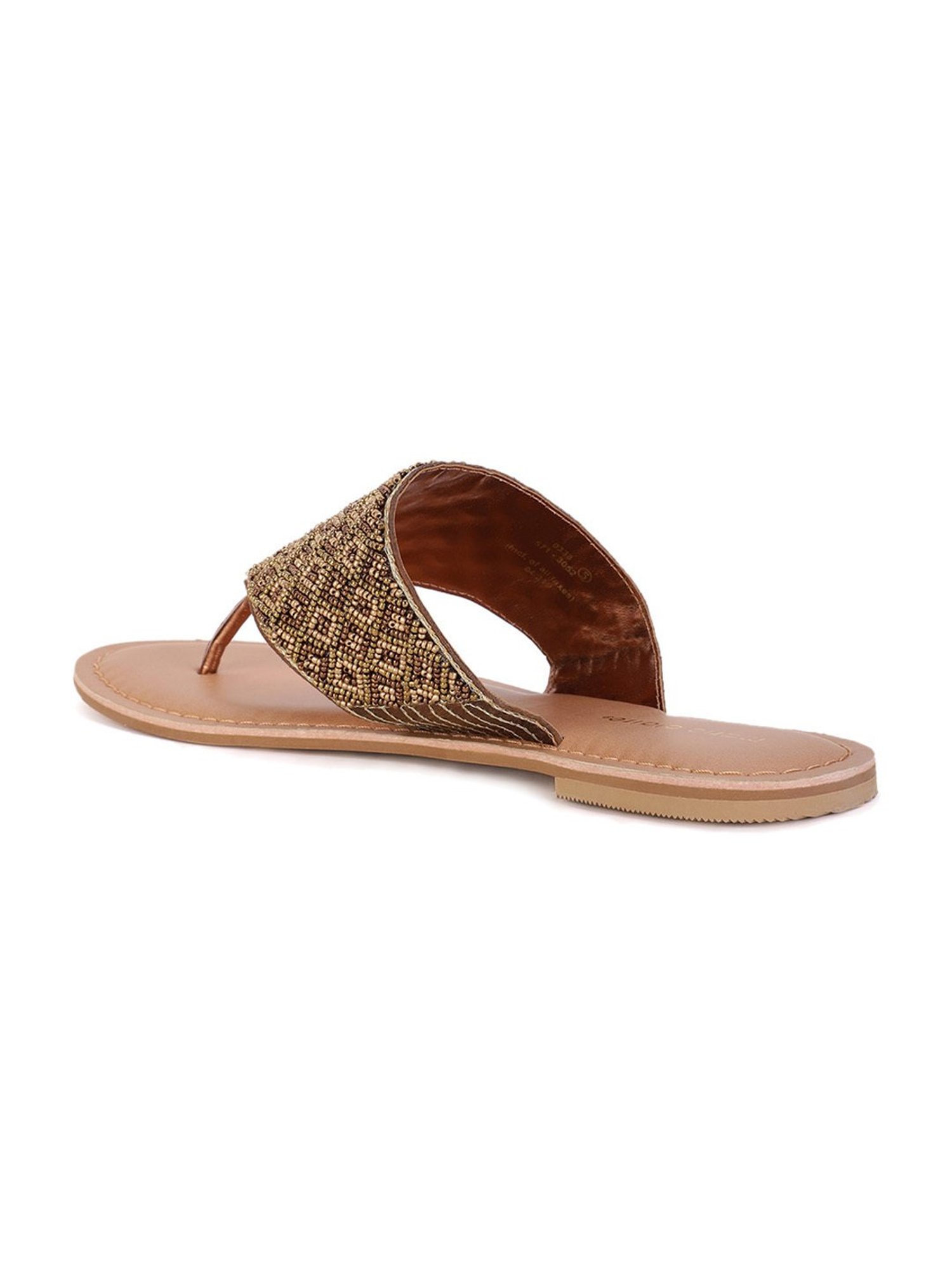 Truffle Collection Women's Golden Flat Ballets