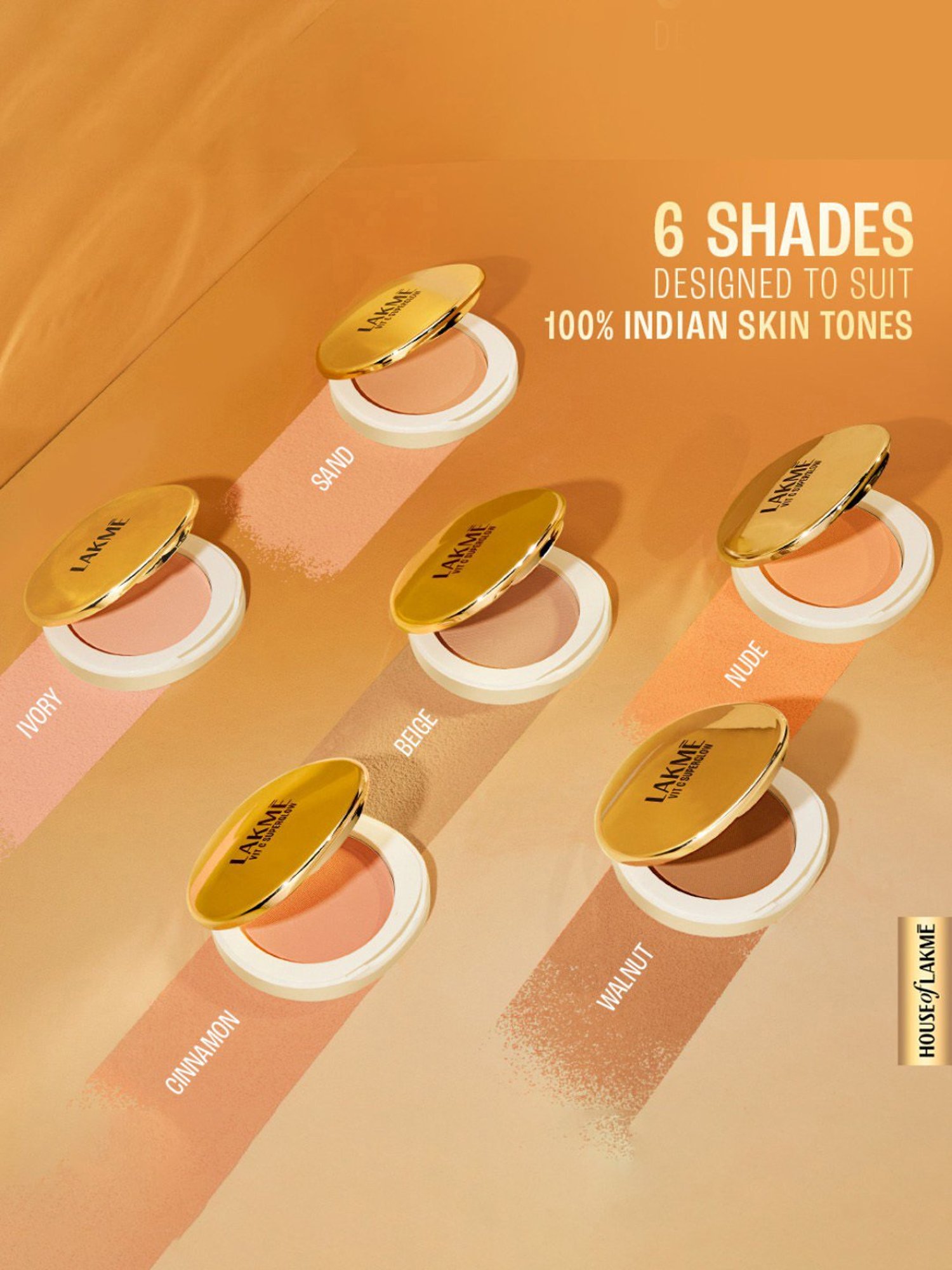 Lakme Vit C Superglow Compact Beige 24 - 8 gm