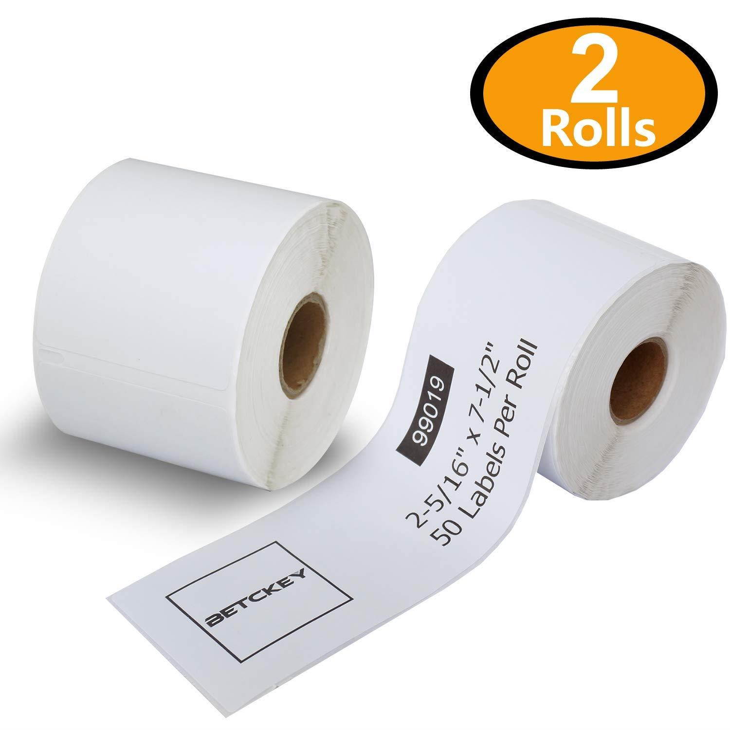2 Rolls Dymo 99019 Compatible 2-5/16" x 7-1/2"(59mm x 190mm) Internet Postage Labels,Compatible With Dymo 450, 450 Turbo, 4XL And Many More