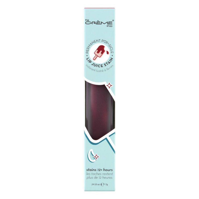The Creme Shop Permanent Popsicle Lip Juice Stain - Cherry Bomb - 0.24oz