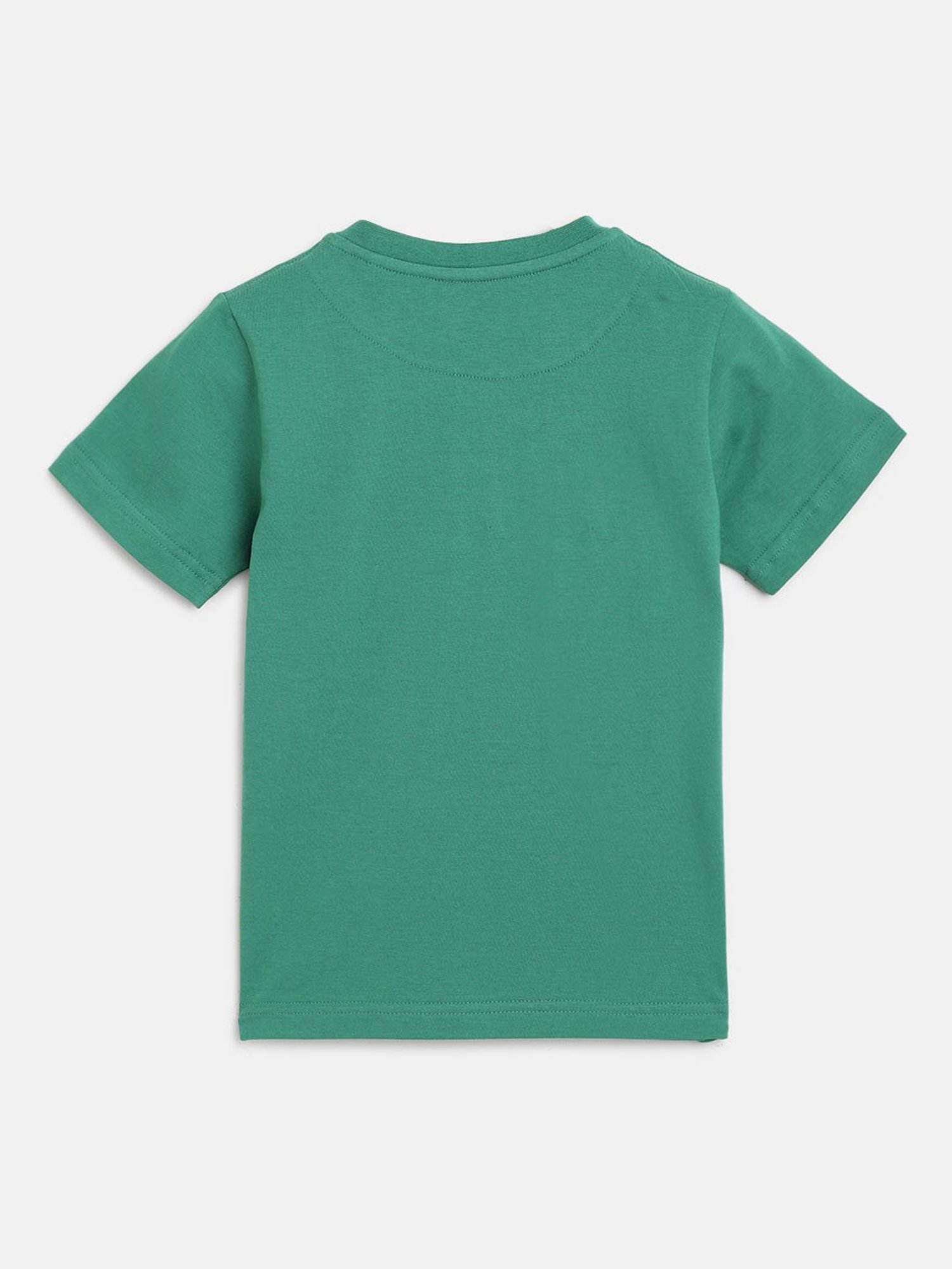 Campana Boys Green & Blue Solid T-Shirt (Pack Of 2)