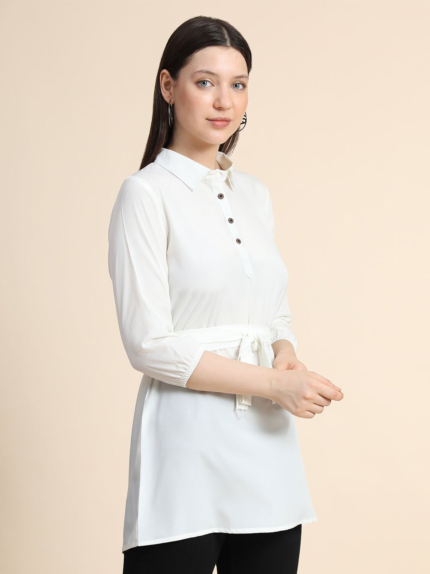 KERI PERRY White Regular Fit Top