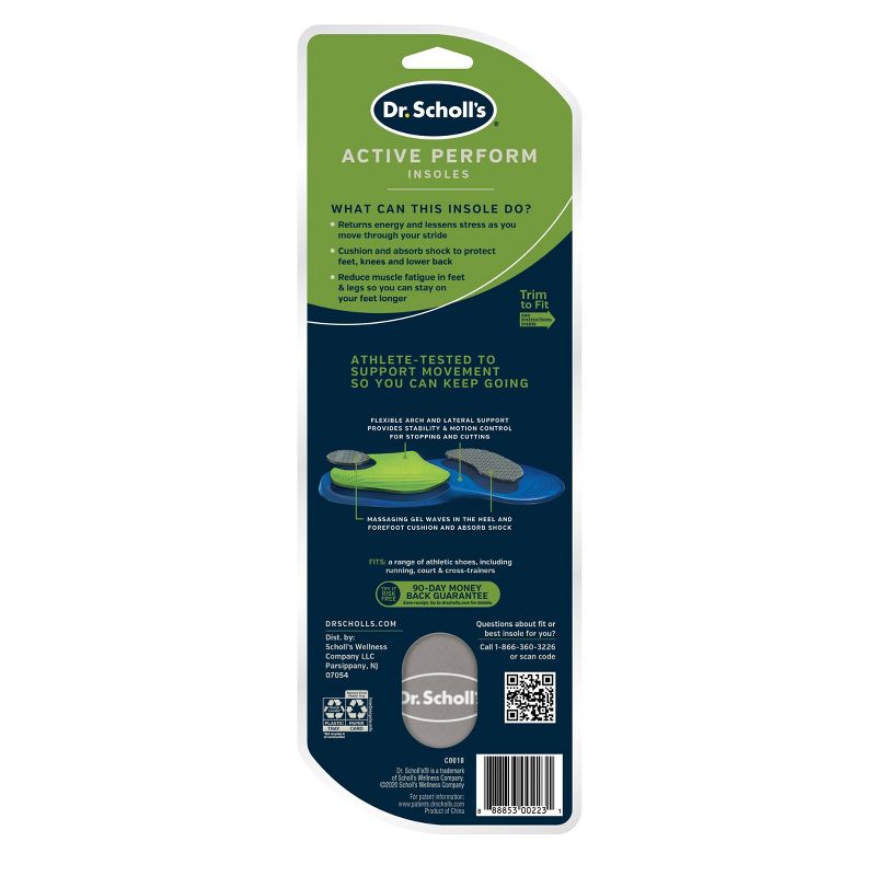 Dr. Scholl's Active Insoles for Men - Size (8-13)