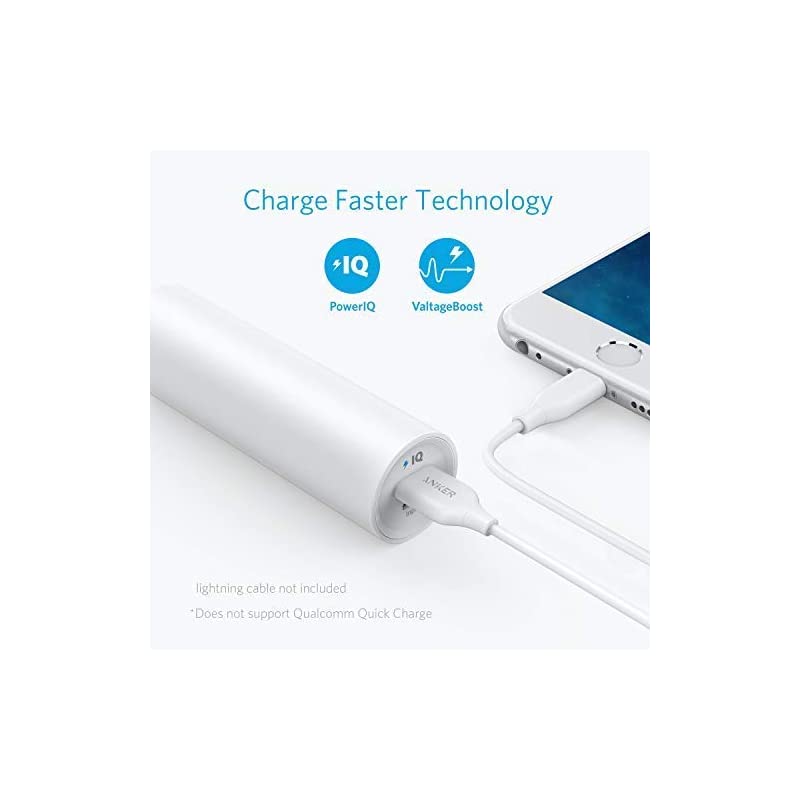 PowerCore 5000 Portable Charger UltraCompact 5000mAh External Battery with FastCharging Technology Power Bank for iPhone iPad Samsung Galaxy and More