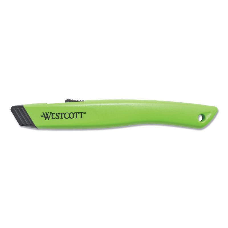 Westcott Safety Ceramic Blade Box Cutter, 5.5", Green 16475