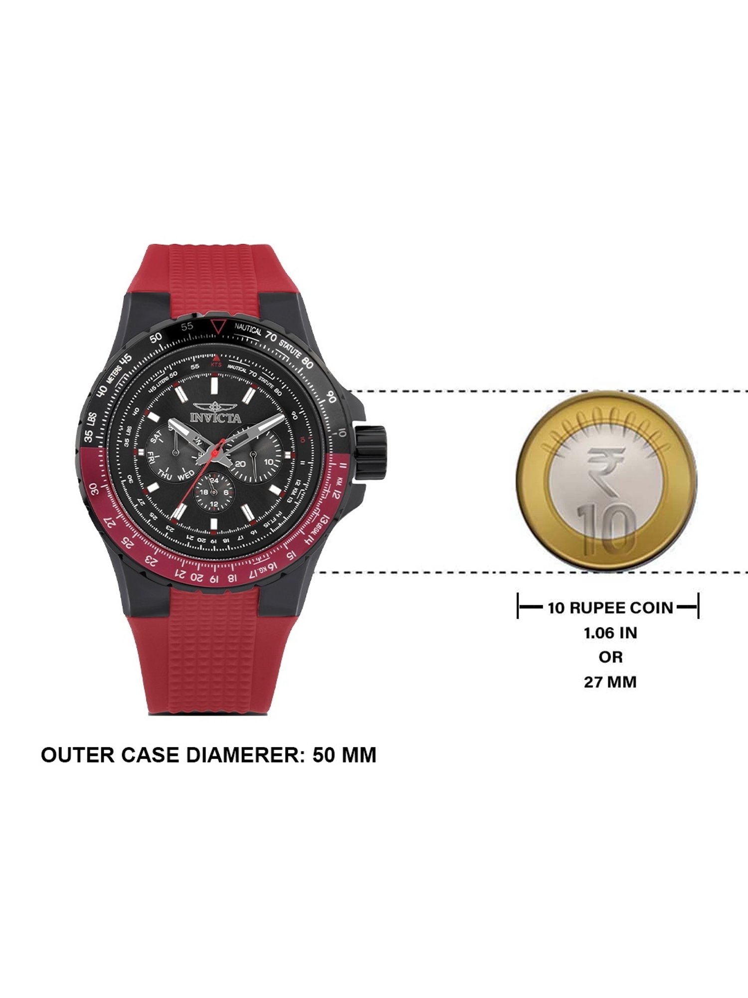 INVICTA 33039 Aviator Multifunction Watch for Men