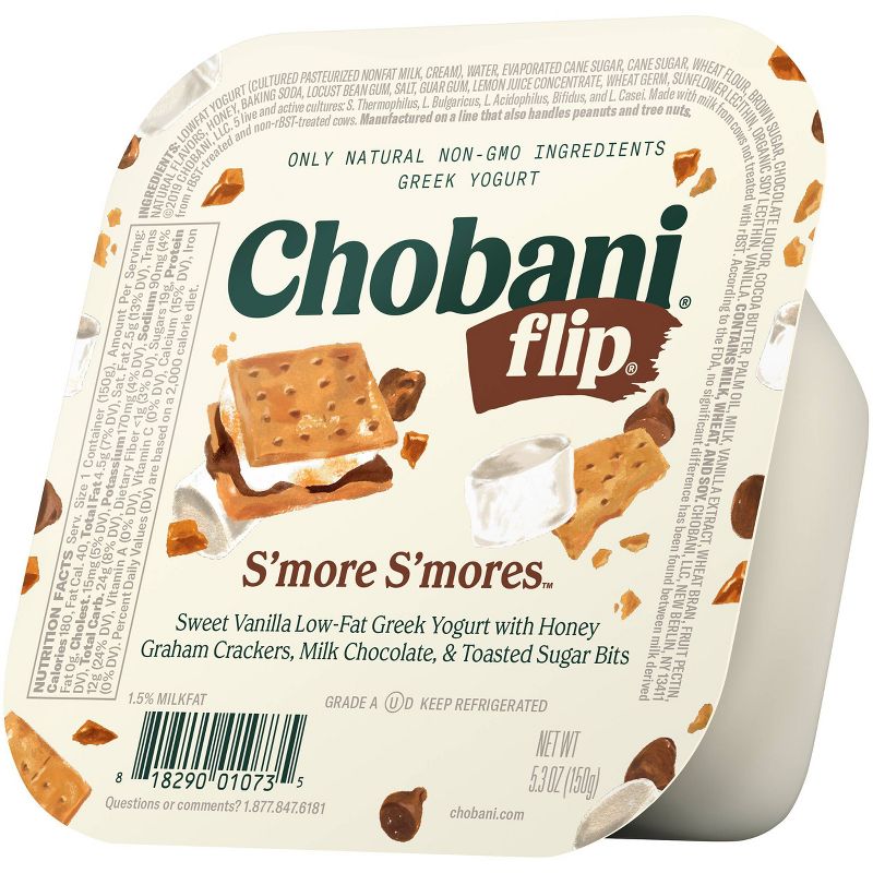 Chobani Flip S'mores Sweet Vanilla Low Fat Greek Yogurt - 5.3oz