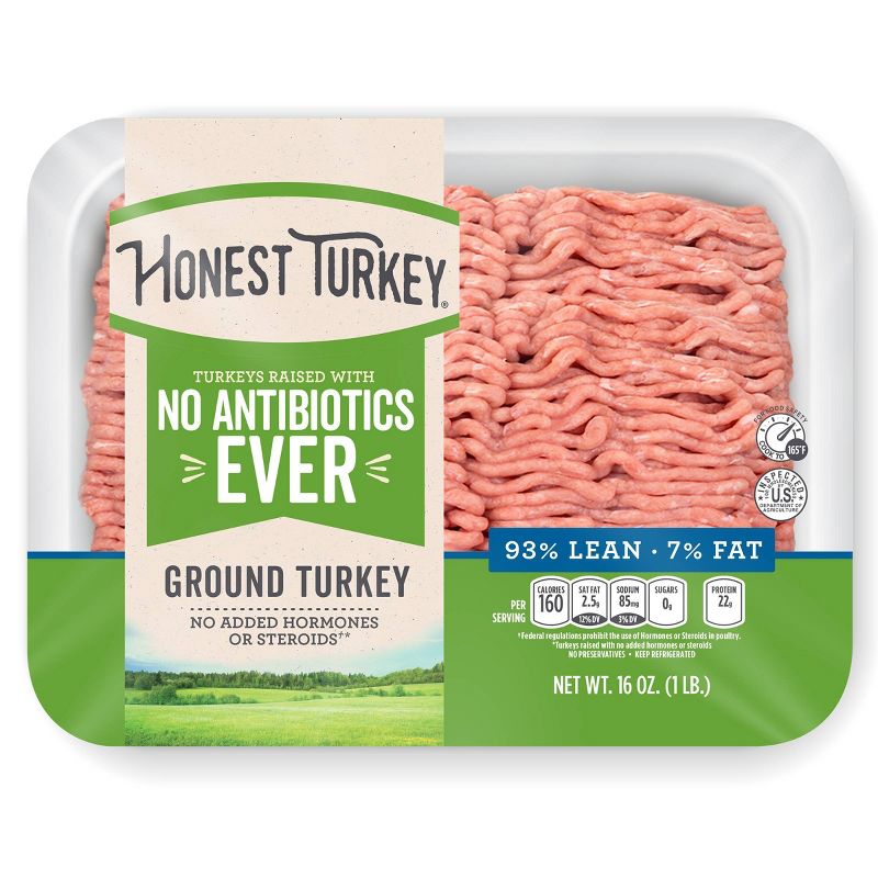 Butterball All Natural Fresh 93/7 Ground Turkey - 3lbs