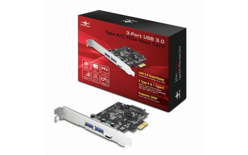 Vantec 3-Port USB 3.0 Type A/C PCIe Host Card (UGT-PC331AC)