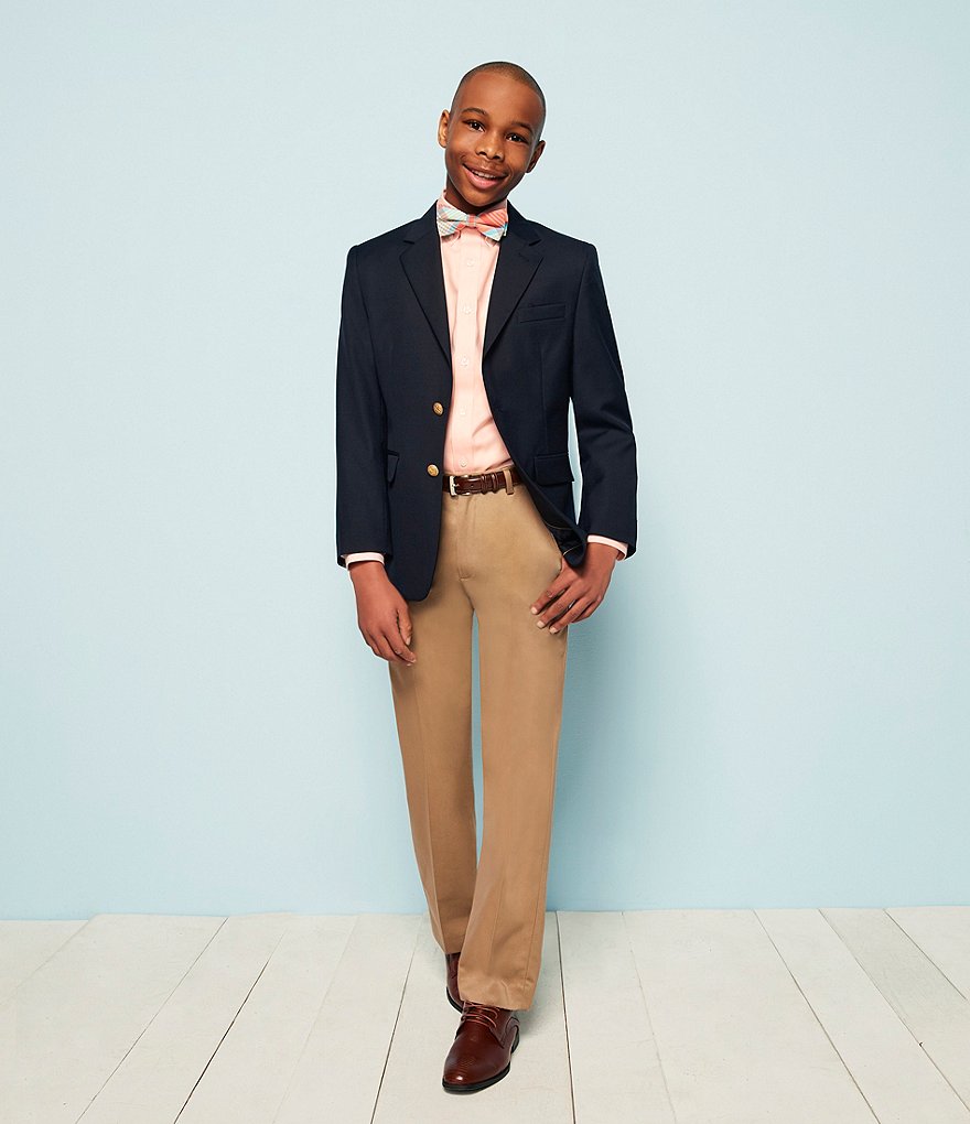 Class Club Big Boys 8-20 Husky Fit Twill Pants