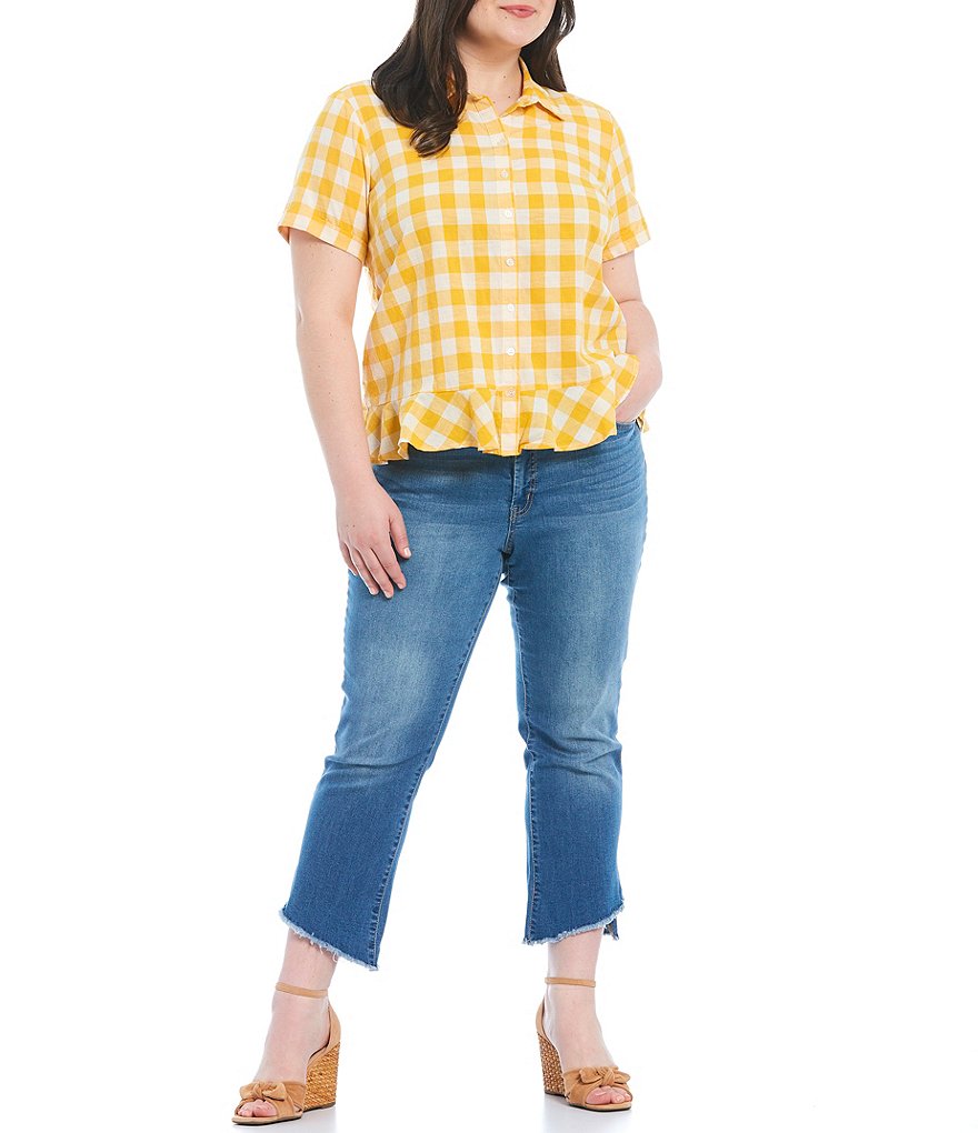 Jessica Simpson Plus Size JJ Red Dahlia Moroccan Border Print Fringe Hem Kimono Jacket