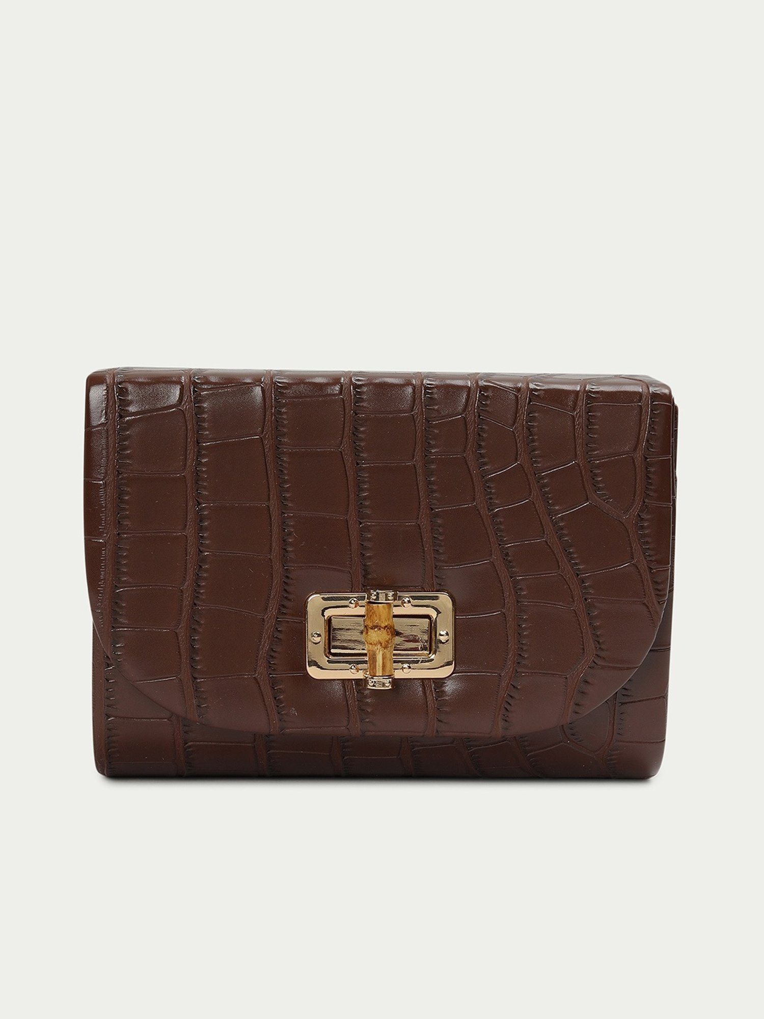 Code by Lifestyle Tan Textured Sling Handbag