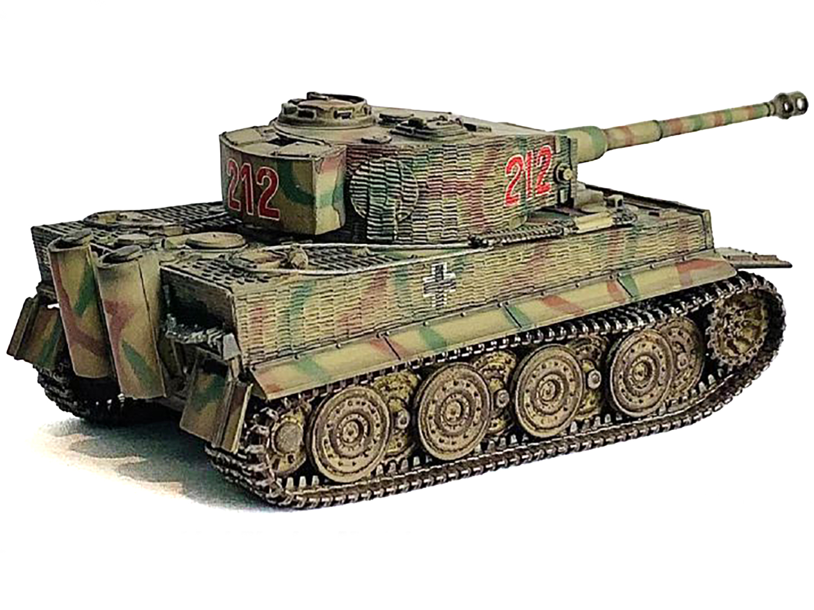 Germany Tiger I Late Production with Zimmerit Tank "Wittmann's Tiger #212 s.Pz.Abt.101 Normandy" (1944) "NEO Dragon Armor" Series 1/72 Plastic Model by Dragon Models