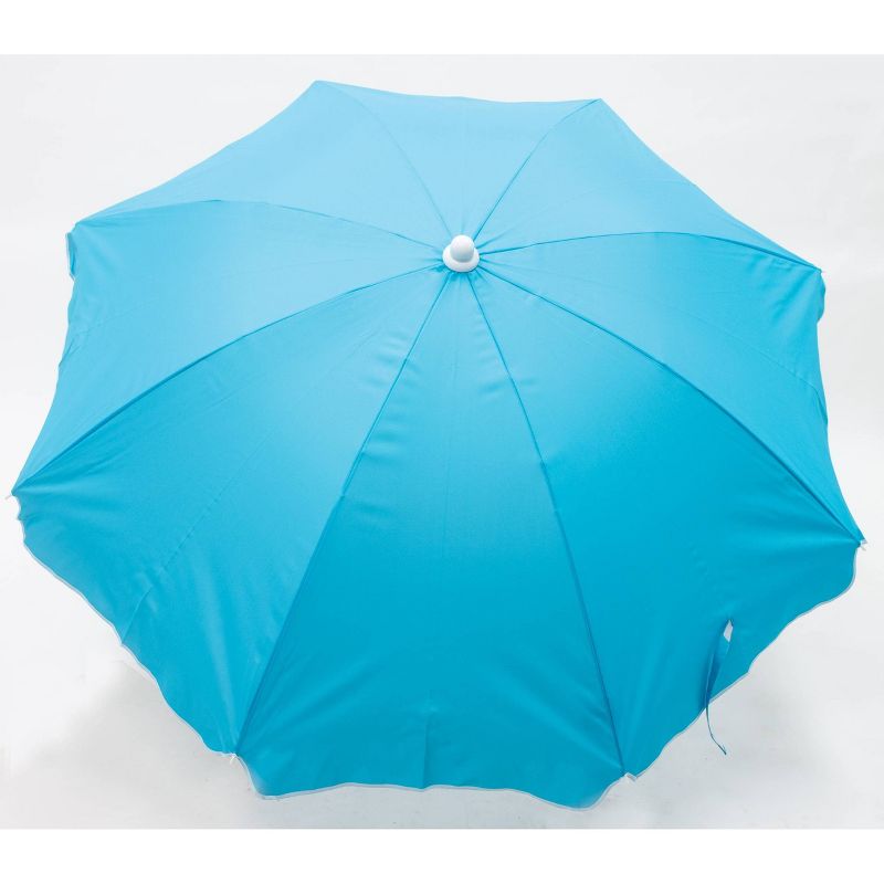 6' Beach Sand Umbrella - Blue - Sun Squad™