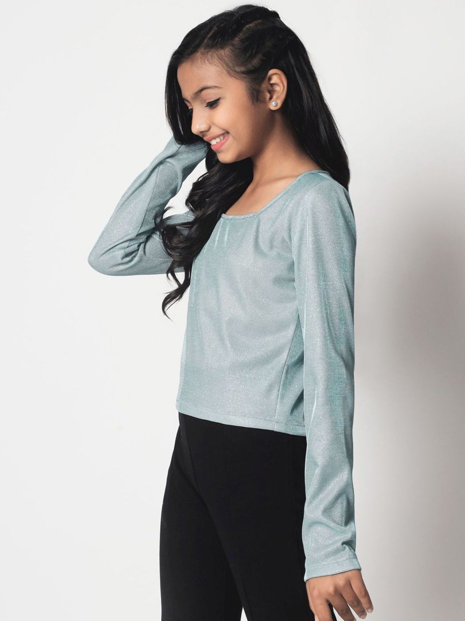 Cutecumber Kids Plum Lace Top