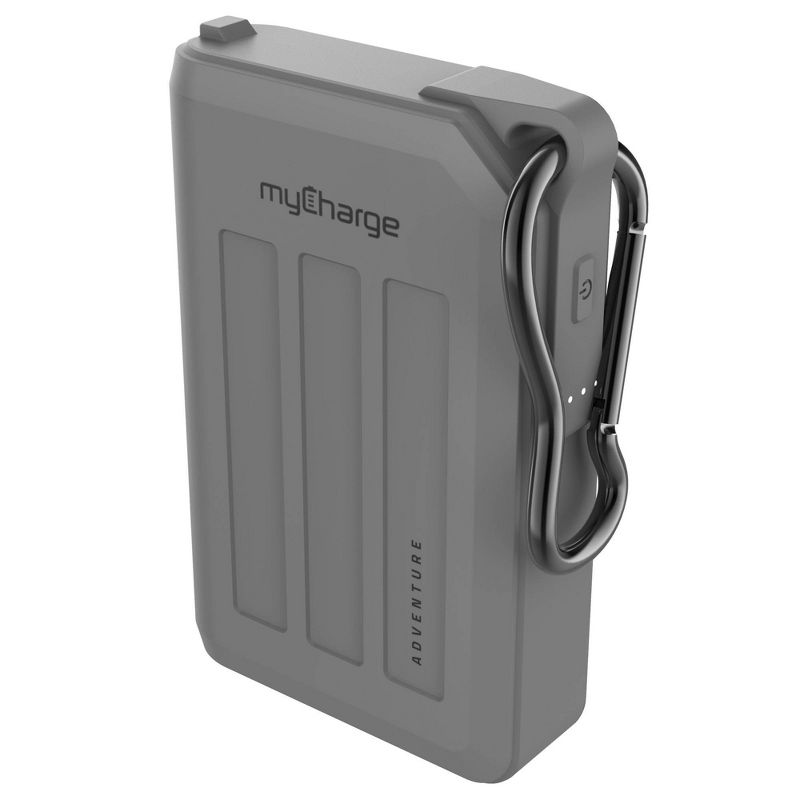myCharge Adventure H2O Max 10050mAh/2.4A Output Dual USB-A Port Power Bank - Gray