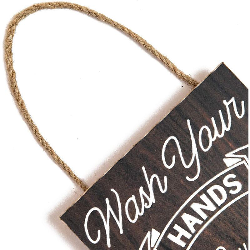 Bathroom Sign, Wash Your Hands and Say Your Prayers (4.7 x 9.4 In)