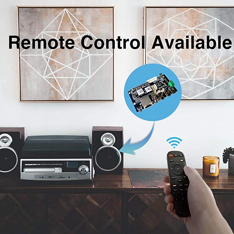 Bluetooth Amplifier in Wall, Home Stereo Audio System, 5 Inches Video Player with Touch Screen, Black, BM207M