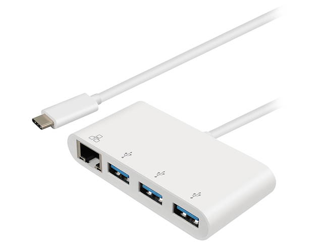 inland 09731 USB3.1 Type-c to USB 3.0x3 / Ethernet