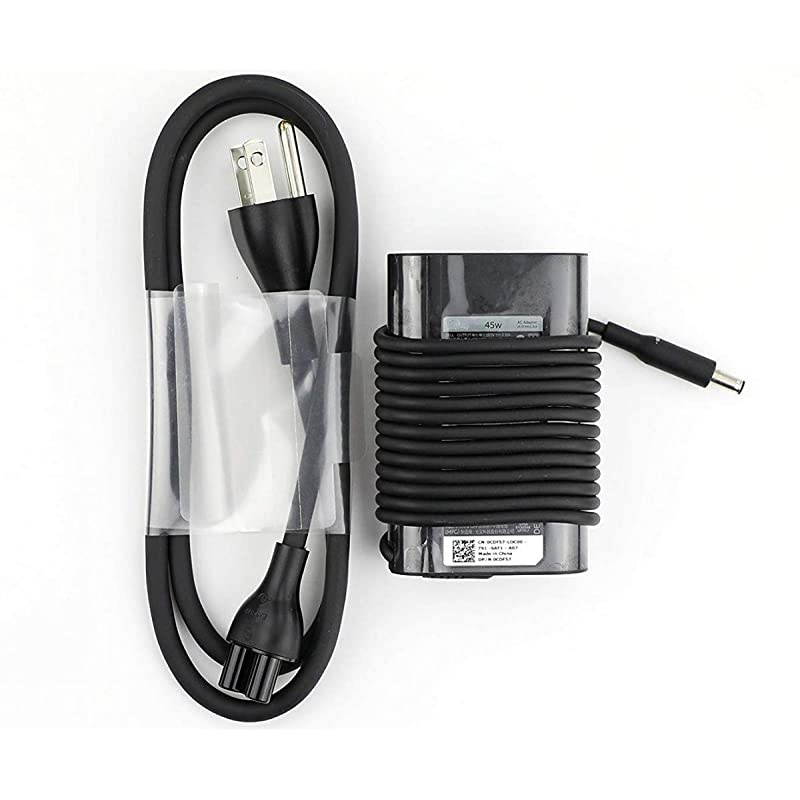 45W AC Power Charger Fit for Dell Inspiron 14 3451 3452 3458 5451 5458 7437 3459 3468 Inspiron 11 3147 3148 3152 3153 3157 3162 3168 3179 Laptop Power Supply Adapter CordPlug Size 45mm30mm