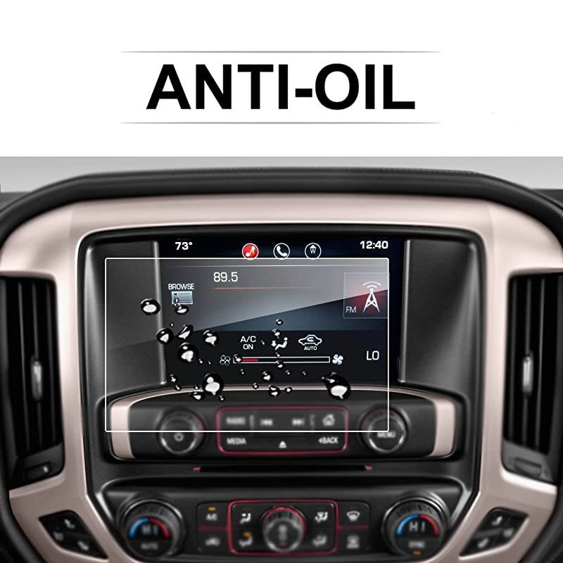 Control Screen Protectors for 2016-2020 2021 GMC Sierra 1500/2500HD 3500HD 8 Inch IntelliLink,PET Plastic Center Touch HD Crystal Clear in-Dash Navigation Protective Film PET 8-Inch
