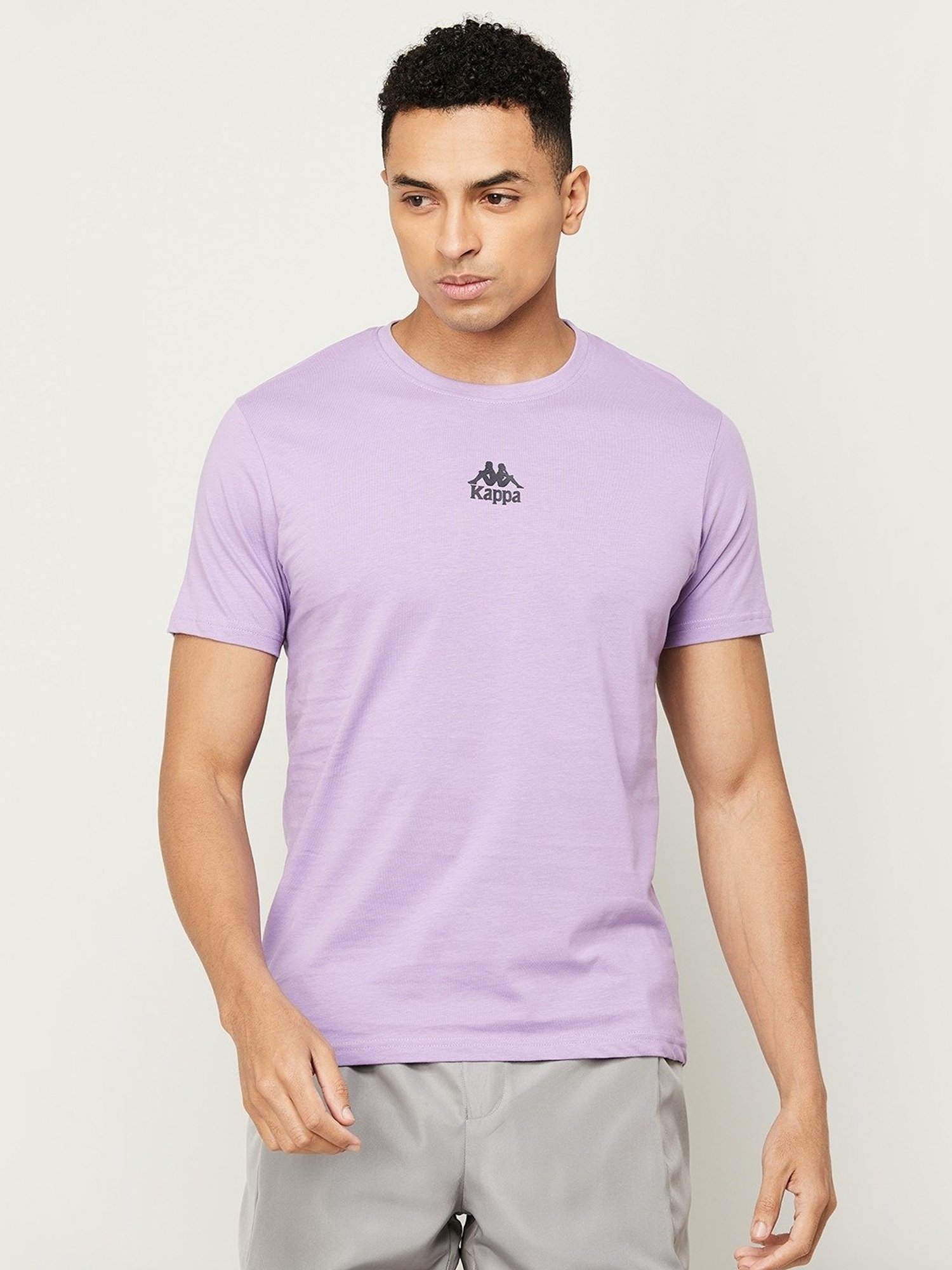 KAPPA Lavender Regular Fit T-Shirt