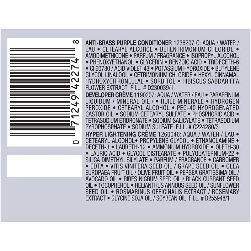 L'Oreal Paris Feria Hyper Platinum Advanced Lightening System Bleach Hyper Platinum