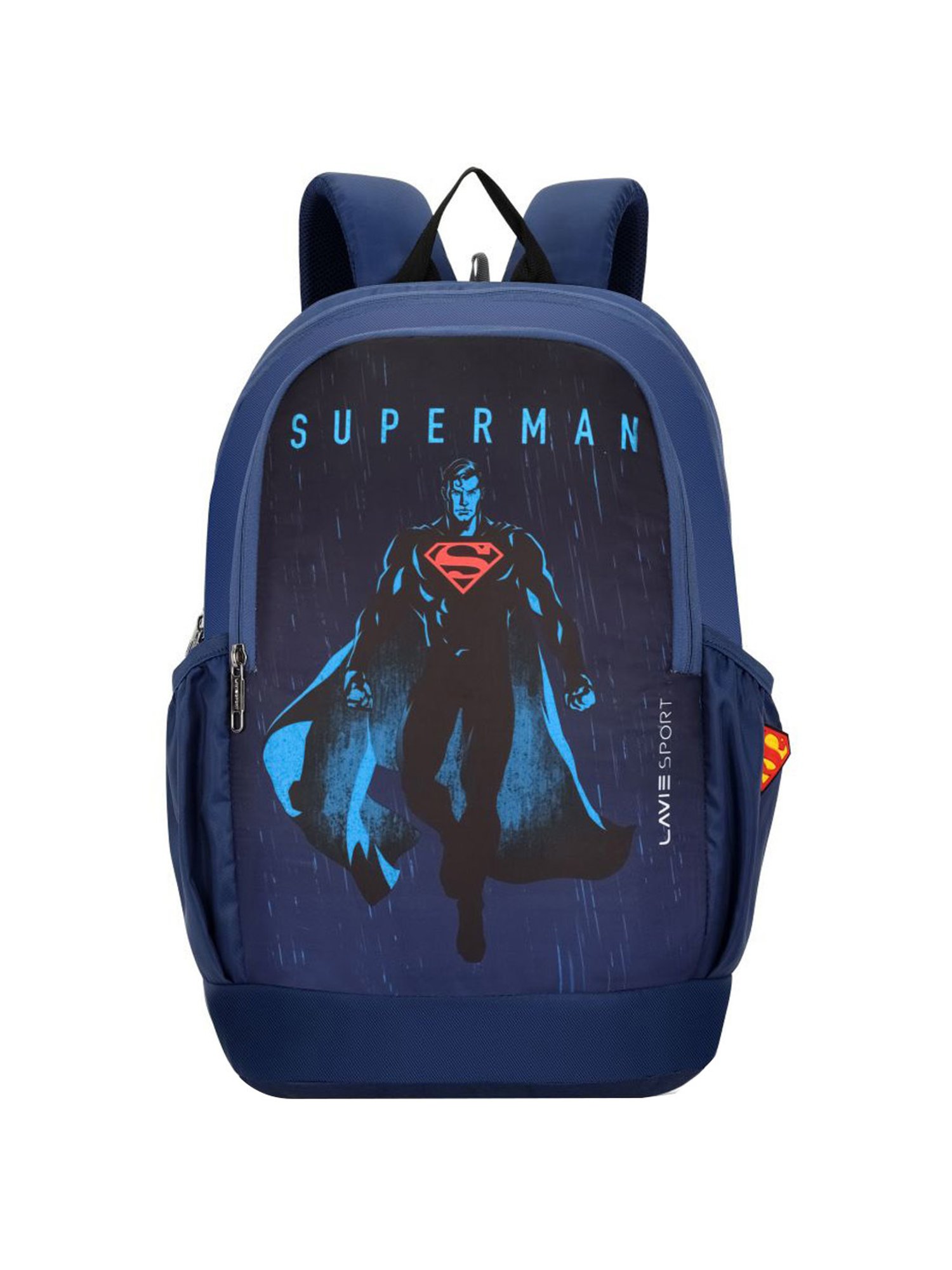 Lavie Sport Superman Kent Navy Polyester Printed Laptop Backpack - 33 Ltrs