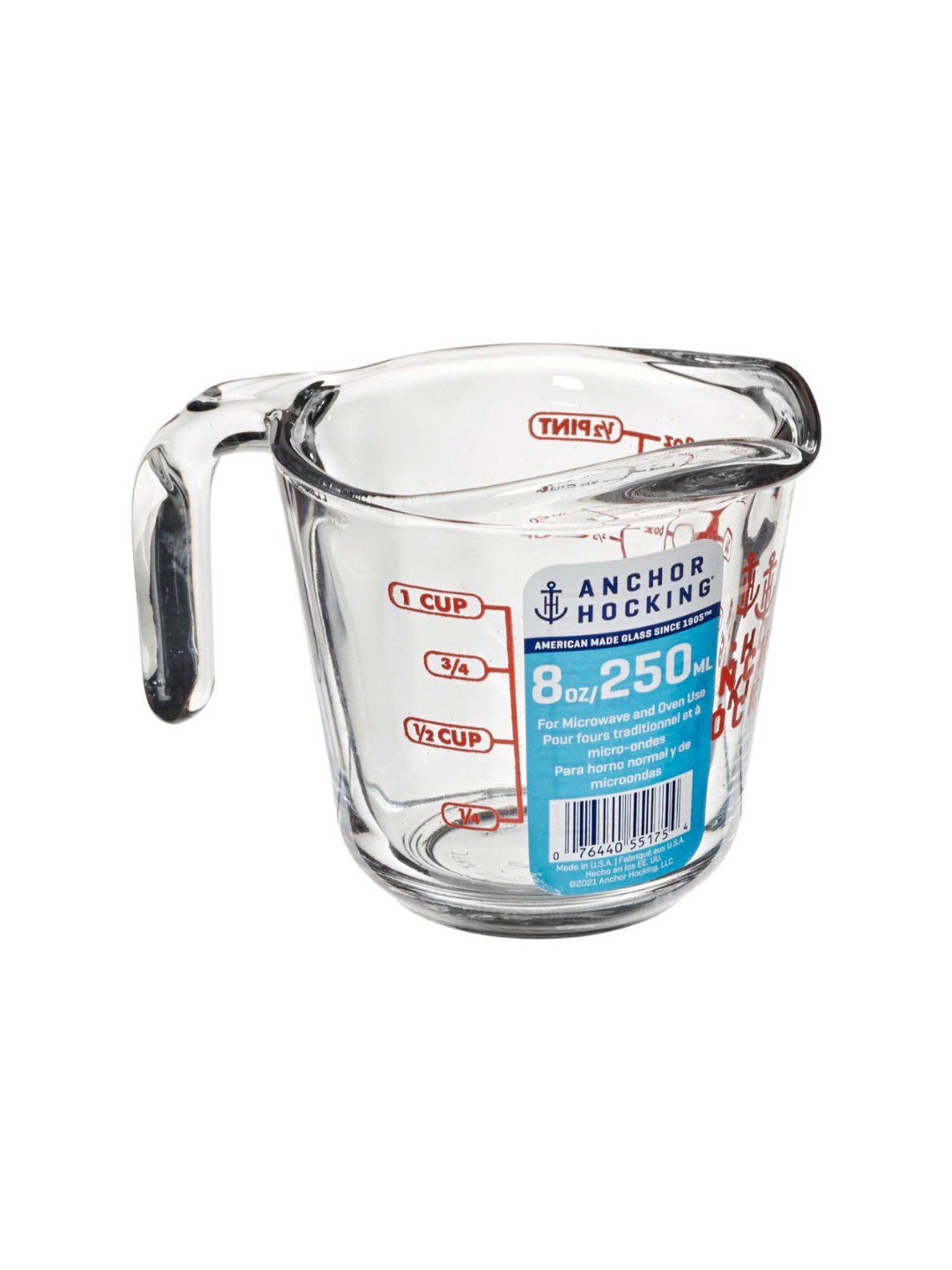 Anchor Hocking Transparent Glass Measuring Cup - 236 ml