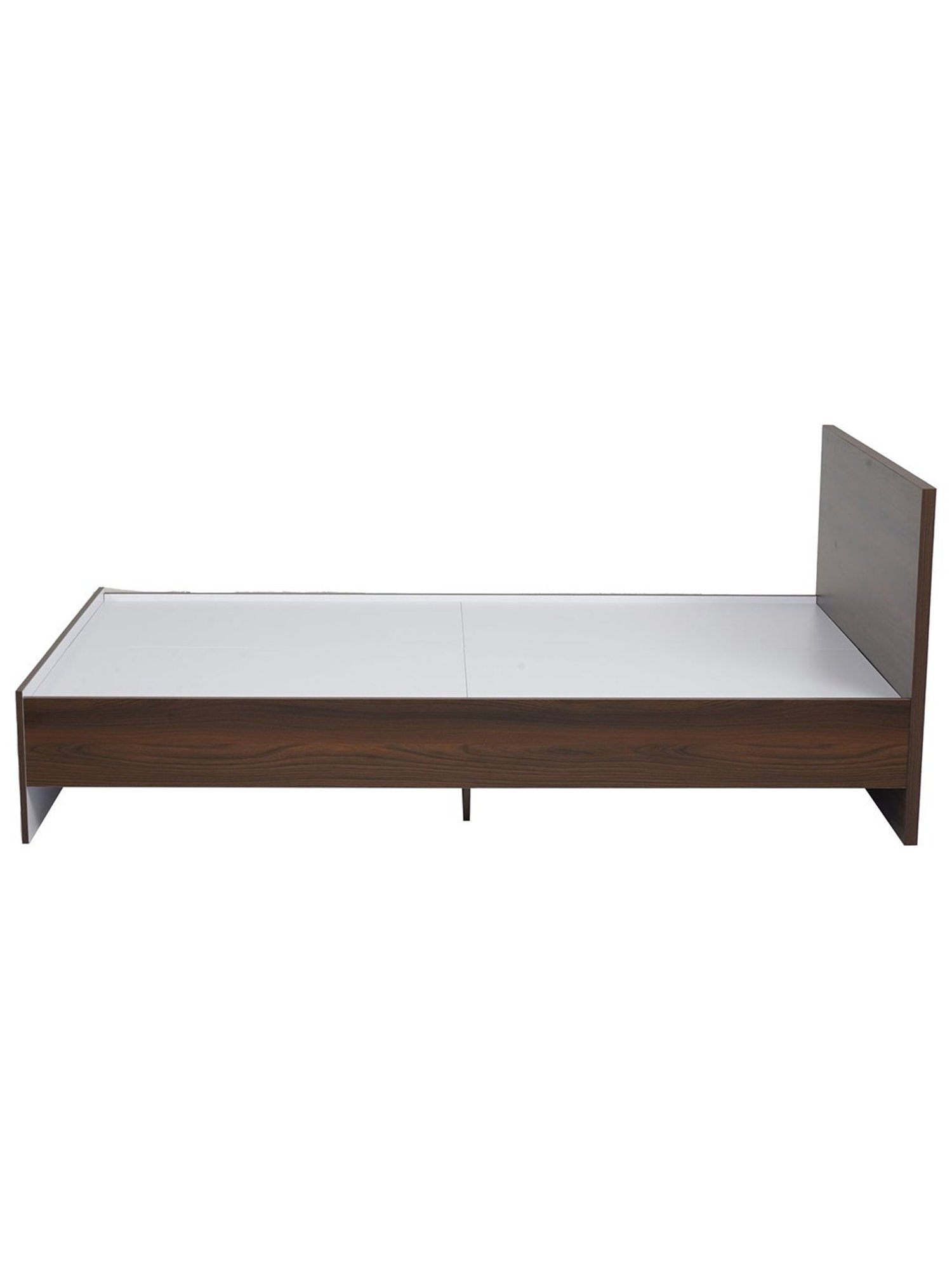 Nilkamal Arthur Walnut Brown Engineered Wood Double Bed without Storage