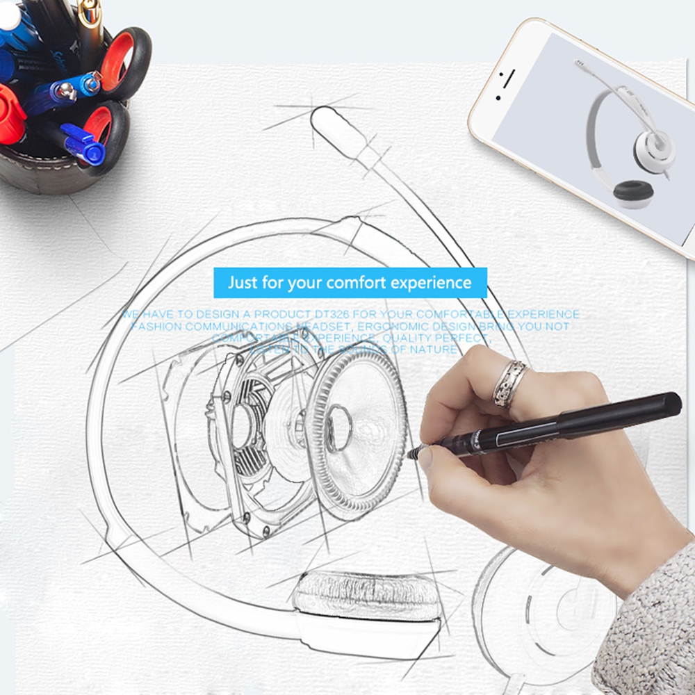 Head-mounted USB wired computer headset, with arm microphone and volume control, compatible with desktop computers, laptops, suitable for school education and online learning-Black