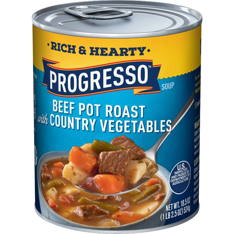 Progresso Rich & Hearty Beef Pot Roast with Country Vegetables Soup 18.5oz